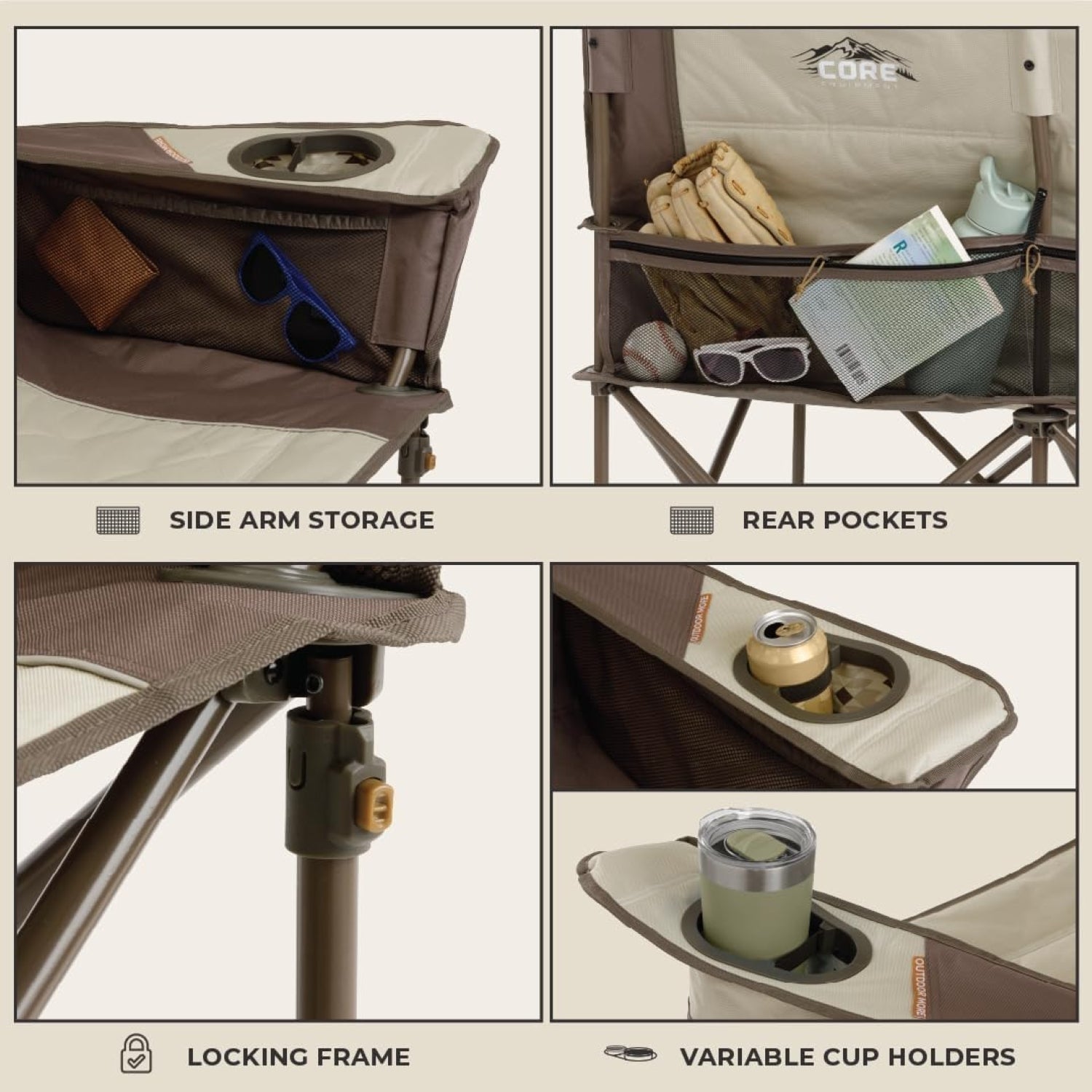 CORE Loveseat Double Chair Padded